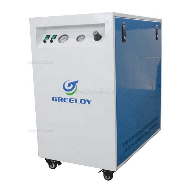 Greeloy® GA-82X Dental Oilless Air Compressor With Silent Cabinet